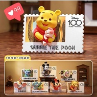 正版 Disney 迪士尼 100週年復古郵票 盲盒$62盒~3盒起截單27.10 約1月中到