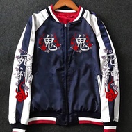 Sukajan Shinigami เสื้อแจ็คเก็ต ปักลาย A214