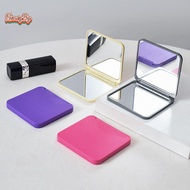 honeybird 2-Face Makeup Mirror Square Portable Cute Girl'S Gift Hand Mirror Poet Double-Sided Makeup