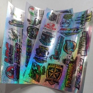 Custom hologram laser bicycle stickers sold again, contents 15-18 per sheet