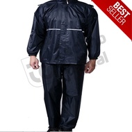 Motorcycle Raincoat Size XXL - Black