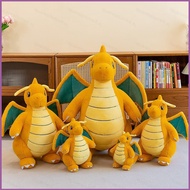 SQ4 50cm Pokemon Dragonite Plush Dolls Cute Fire Dragon Home Decor Throw Pillow Stuffed Toys Birthda