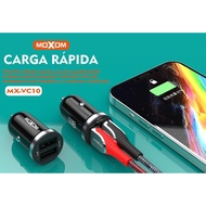 MOXOM MX-VC10 DUAL USB OUTPUT 2.4A IN-CAR CHARGER FAST CHARGING