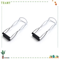 TEAMY 2 Pcs Canning Tongs, 4 Colours PVC Canning Supplies,  Iron Durable Non Slip Canning Tongs Jar 