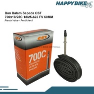 CST Roadbike Inner Tube 700 x 18/25 60mm FV Bicycle Inner Tires
