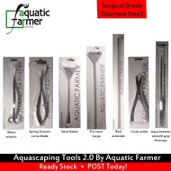 Stainless Steel Aquascaping Tools 2.0 (Surgical Grade) by Aquatic Farmer