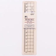 [2 Sets] Transparent Long Ruler Ruler Painting Tool Set Ruler Ruler Ruler Ruler Ruler Plastic Statio
