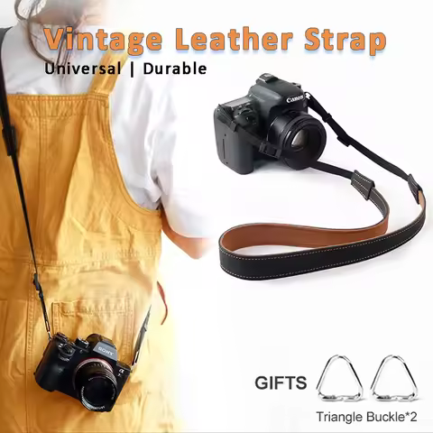 Leather Camera Strap Shoulder Rope Shoulder Strap Universal Strap Wrist Strap for sony nikon fuji fu