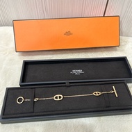 愛馬仕Hermès Farandole豬鼻子手鍊 18k 玫瑰金 經典豬鼻子🐽