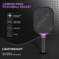 HTPick Pickleball Paddle T700 Carbon Fibre USAPA Approved Purple Paddle Racket Bat 匹克球拍 HT-LY004R