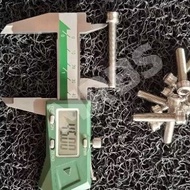 Stainless Steel Lathe L Bolt (M6,45mm/Bolt 10 Length 4.5cm) Titanium Model