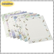 LIKE 8/64 sheets Stationery Paper, A5 Gold Foil Letter Paper Set, Printing Chinese Style Writing Pap