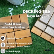 Bengkirai Decking Tile Floor | Click System | Outdoor Resistant