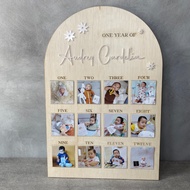 My First Year Custom Baby Name Board