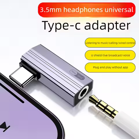 USB Type C To 3.5 Jack Earphone Adapter USB A /USB-C 3 5mm Audio Aux Converter for IPhone 15 16 Pro 
