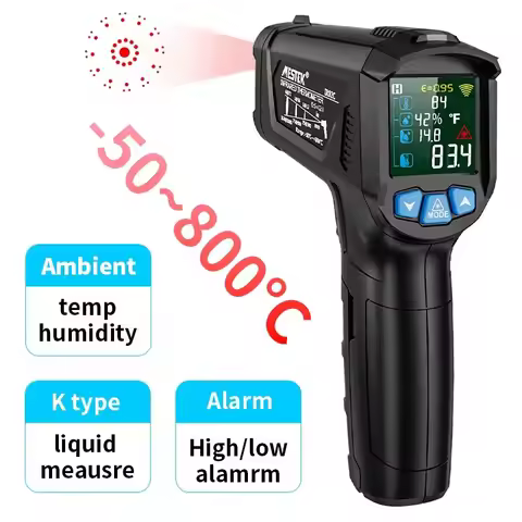 -50 to 400 Degree Mestek Digital Infrared Thermometer Laser Temperature Meter Non-contact Pyrometer 