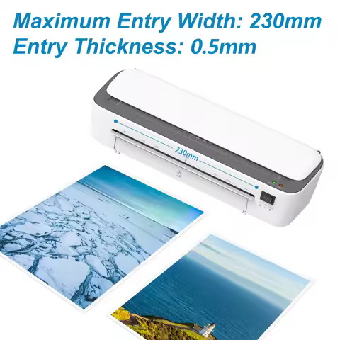 【New】BISOFICE A4 Laminating Machine 9 inches Thermal Laminator Machine Desktop 6IN1 Multifunctional 