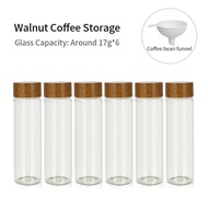Coffee Beans Storage Container Glass Tube Display Rack Single Dose 17g 22g Glass Bottle Espresso Acc