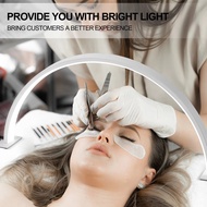 Half Moon Nail Desk Lamp – 3000-65000k Lumen LED Light for Nail Techs, Tattoo & Lash Work, 美容灯 美甲灯