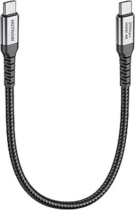 USB C Monitor Display Cable 1FT, 4K@144Hz/60Hz USB C to USB C 3.2 Gen2x2 20Gbps Data Cable, Compatib