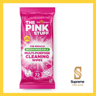 The Pink Stuff 多用途清潔濕紙巾 (72片裝) 5060033823965 [平行進口] #粉紅清潔 #多用途清潔濕紙巾 #清潔濕紙巾 #廚房清潔 #浴室清潔 #生物降解 #無塑膠