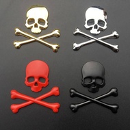 Car 3d Personality Metal Skull Car Logo Wansheng Harley Skull Bumper Stickers Tail Tag Side Seam Lab