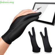 FUHUI Two Finger Glove Anti-touch 3 Sizes Art Supplies Touchscreen Stylus Anti-Scratch Painting Glov