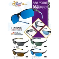 Ideal Polarized Sport Wrap Fashion Sunglass Model 9018E with Flexible Nose Pad/HD Polarized/UV400/An