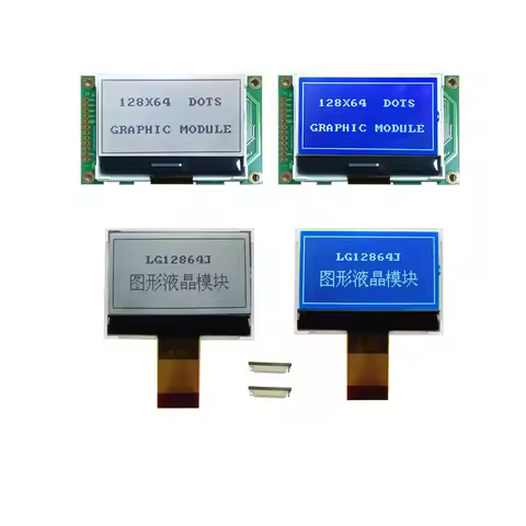 2"128X64 12864 COG LCD Display Module Mini small size ST7565P 28pin 3.3V SPI good quality LG12864J L