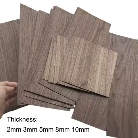 North American Black Walnut Thin Plate Handmade DIY Solid Wood Making Material Natural Log Chip 2mm 
