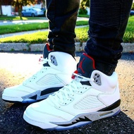 XKAir Jordan 5 White Cement For Men