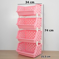 Rak Susun Serbaguna Plastik / Keranjang Serbaguna Box Plastik Besar Jumbo / Perlengkapan Rumah Tangg