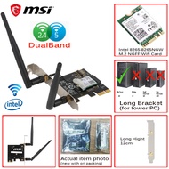 MSI MS-B905C Dual Band 2.4g 5g PCIe Network Adapter Card With Intel 8265 8265ngw 867Mbps Wifi Card W