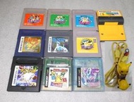 1.GAMEBOY 卡帶 神奇寶貝 皮卡丘版 黃版 水晶版 金版 銀版 紅版 綠版 電池已更新 寶可夢 彈珠