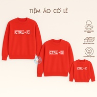 Double Sweater, Family Autumn Winter Shirt Ctrl C - Ctrl V - Ctrl S, high quality Crab Leg Fleece, W