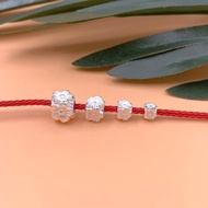 Durable solid cast 925 silver square lotus charm - 925 Silver Charm - Code CB060