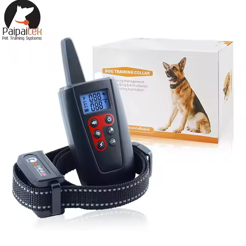 1000M Electric Dog Training Collar For 1/2/3 Dog Stop Bark Collar 2 IN1 Reflective Nylon Collar IPX7