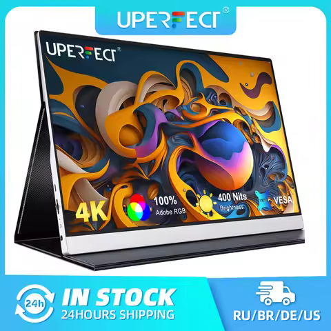 UPERFECT 15.6 Inch 4K 3840 x 2160 Portable Monitor HDMI Type-C 3.1 Second Extended Screen Display Fo