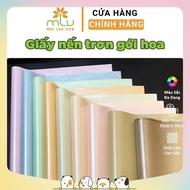 Plain wax paper for flower wrapping, pastel colored crepe paper, decorative wrinkled paper and flowe