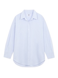 AIIZ (เอ ทู แซด) - เสื้อเชิ้ตผู้หญิงลายทางผ้าอ๊อกฟอร์ด Womens Oxford Striped Shirt