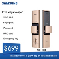 Samsung SHP-R80 digital door lock with IoT WI-FI(ENGLISH VERSION) Samsung's NEWST &amp; BEST smart doorlock.