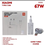 [ 1 SET XIOMI 67W ORIGINAL CHARGER ]- CAS CASAN CHARGER XIAOMI MDY-12-EU / 67W TURBO CHARGE / PLUS C