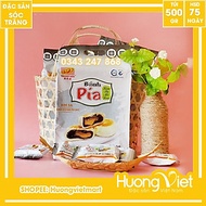 Đặc Sản Sóc Trăng - Bánh Pía Kim Sa Mè Đen Tan Chảy Tân Huê Viên 480G , Bánh Pía Sóc Trăng Không Sầu