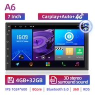 (Ready Stok) Dual Kipas 8G+128G IPS Screen Head Unit 7/9/10 Inch Car Android 14 Navigasi Untuk TOYO