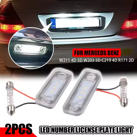 Hot Sale LED License Plate Light Car-styling for Mercedes Benz E-CLASS W211 4D 5D C-CLASS W203 5D CL
