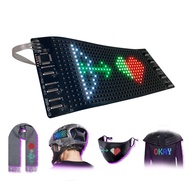 Flexible LED Display, Light Up Scrolling, DJ Equipment Decorations, Cloth Hats Bag Insert, Bluetooth