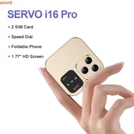 ALVIN Mini Flip Mobile Phone, Voice FM Radio Flip Foldable Phone, Auto Call Record Telephones 2G 2SI