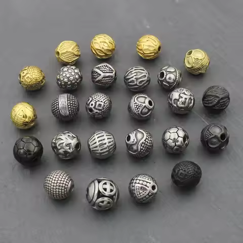 Never Fade 316L Stainless steel 2.0mm Small Hole Ball Beads Charm Metal Spacer Beads for Jewelry Mak