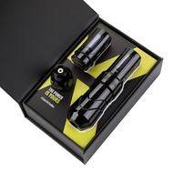 FLUX MAX ปากกาสักลายเครื่องพิมพ์แบบพกพาใหม่แหล่งจ่ายไฟกำลังไฟไร้ Coreless มอเตอร์ LED แสดงผลดิจิตอลเครื่องสักปากกา