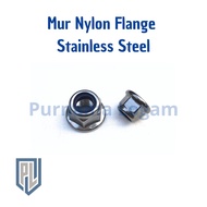 FLANGE M6 Stainless Steel 304 Nylon Nut A2-70